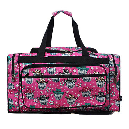 Disco Cowgirl Canvas 23" Duffle Bag