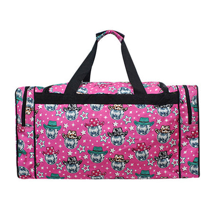 Disco Cowgirl Canvas 23" Duffle Bag