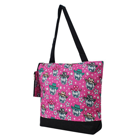 Disco Cowgirl Canvas Tote Bag