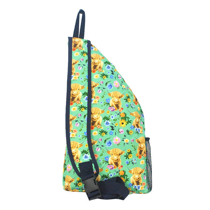 Soft Bovine Beauty Sling Backpack