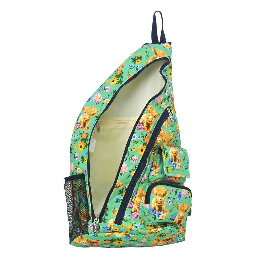 Soft Bovine Beauty Sling Backpack