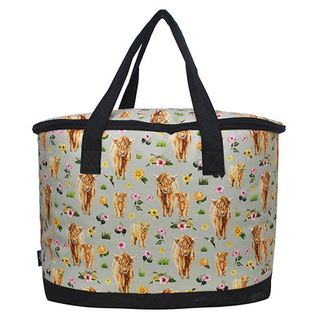 Floral Cow Cooler Bag