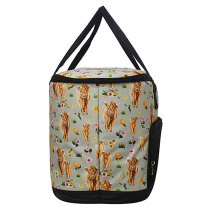 Floral Cow Cooler Bag