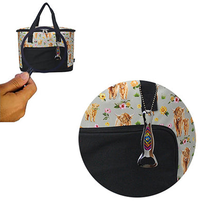 Floral Cow Cooler Bag