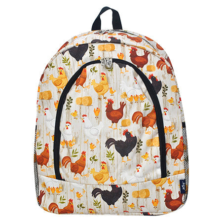 Chicken Farm Canvas Backpack