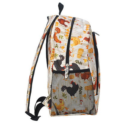 Chicken Farm Canvas Backpack