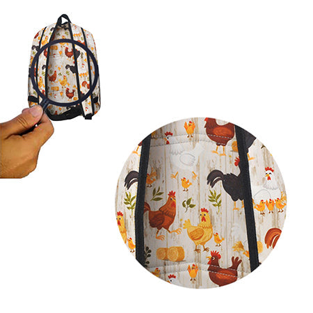 Chicken Farm Canvas Backpack