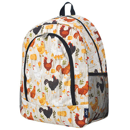 Chicken Farm Canvas Backpack