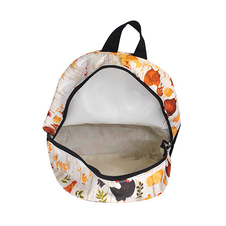 Chicken Farm Medium Size Canvas Backpack