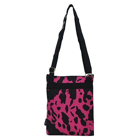 Neon Cow Hot Pink Messenger Hipster Bag