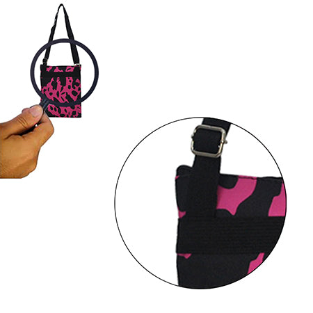 Neon Cow Hot Pink Messenger Hipster Bag