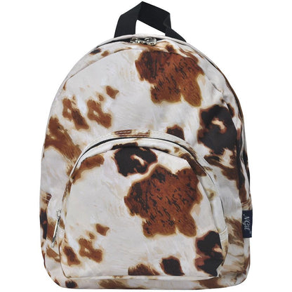 Cow Print Canvas Mini Backpack