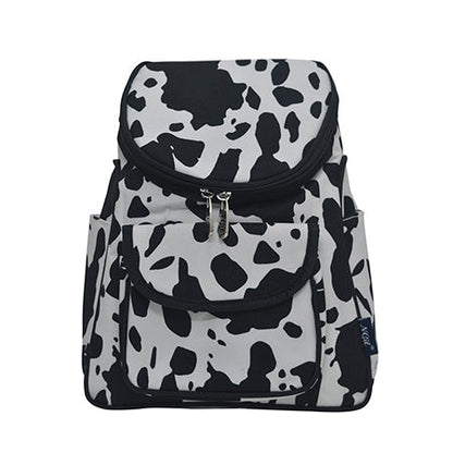 Black Cow Canvas Mini Backpack