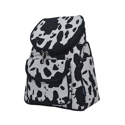 Black Cow Canvas Mini Backpack