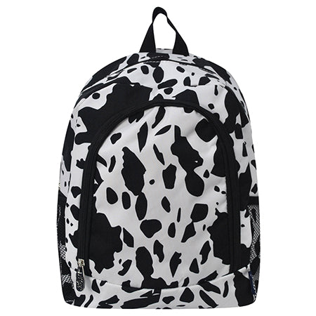 Black Cow Medium Size Canvas Backpack