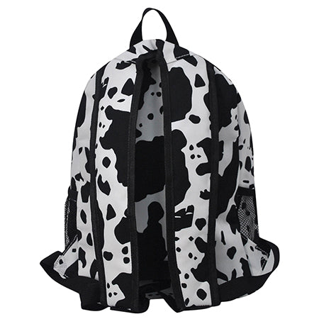 Black Cow Medium Size Canvas Backpack