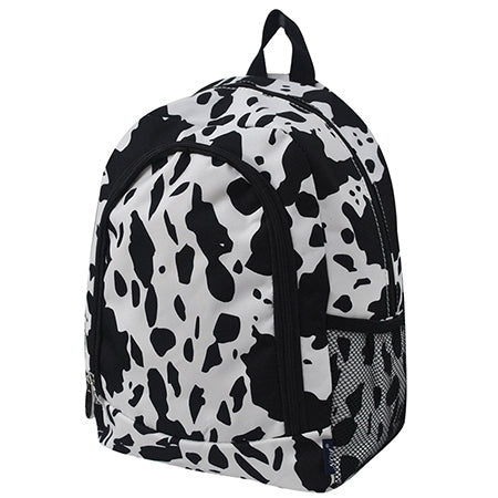 Black Cow Medium Size Canvas Backpack