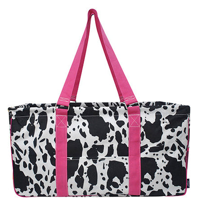 23" Black Cow Hot Pink Utility Bag