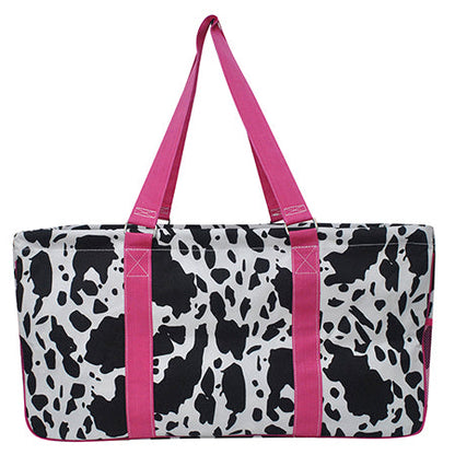 23" Black Cow Hot Pink Utility Bag