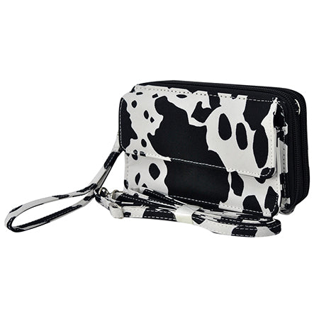 Black Cow Canvas All in One Wallet