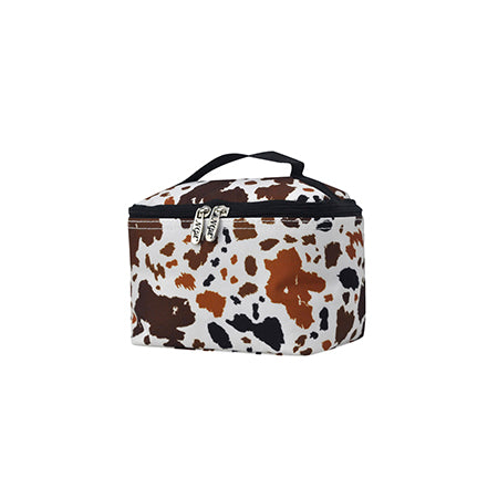 Mocha Cow Cosmetic Case