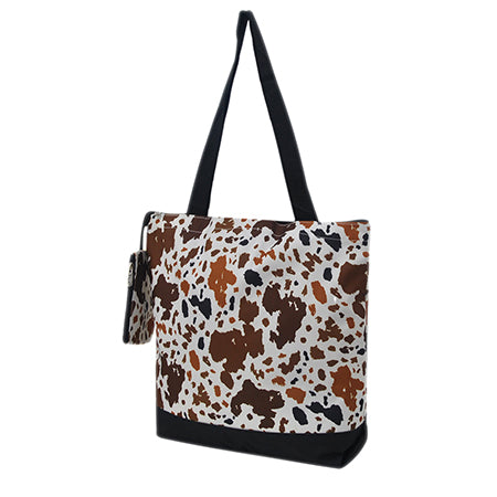 Mocha Cow Canvas Tote Bag