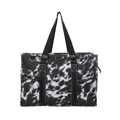 15" Cow Couture Zippered Caddy Organizer Tote Bag