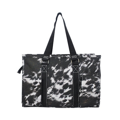 15" Cow Couture Zippered Caddy Organizer Tote Bag