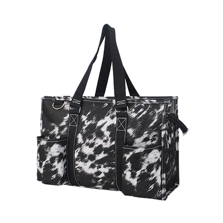 15" Cow Couture Zippered Caddy Organizer Tote Bag