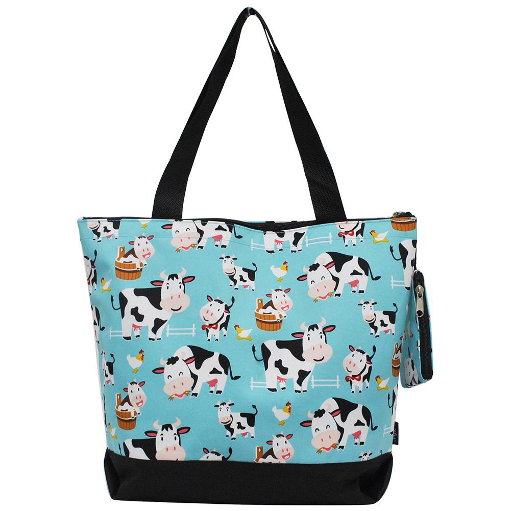 Cow in Town Canvas Tote Bag