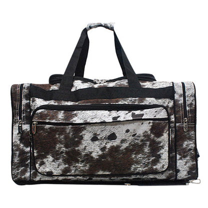 Chic Cow Canvas 23" Duffle Bag