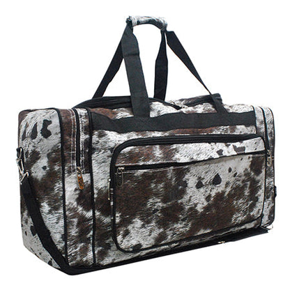 Chic Cow Canvas 23" Duffle Bag