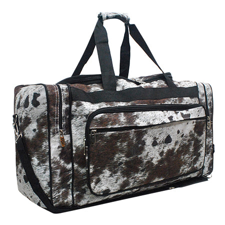 Chic Cow Canvas 23" Duffle Bag