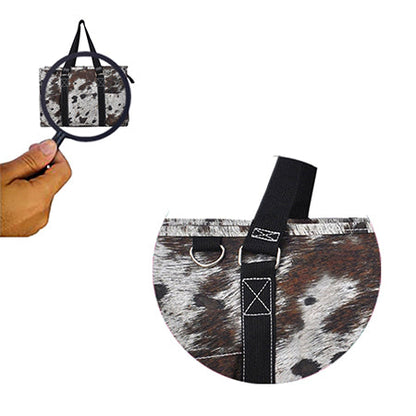 15" Chic Cow Zippered Caddy Organizer Tote Bag