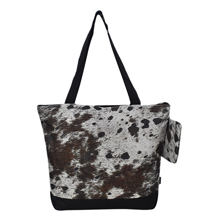 Chic Cow Canvas Tote Bag