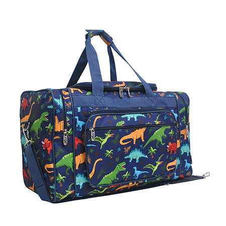 Dino World Print Canvas 20" Duffle Bag