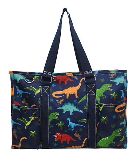 15" Dino World Zippered Caddy Organizer Tote Bag