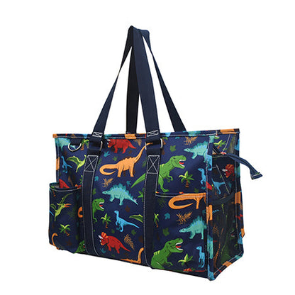 15" Dino World Zippered Caddy Organizer Tote Bag