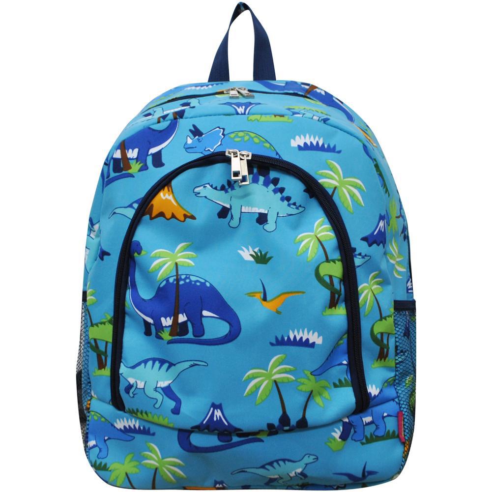 Friendly Dinosaur Canvas Backpack