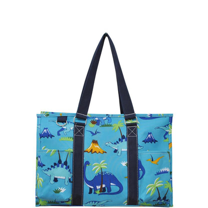 15" Friendly Dinosaur Zippered Caddy Organizer Tote Bag