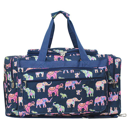 Bohemian Elephant Canvas 23" Duffle Bag