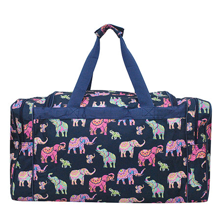 Bohemian Elephant Canvas 23" Duffle Bag