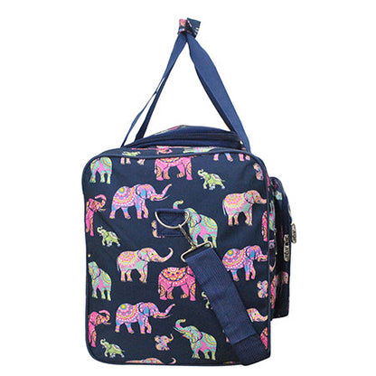 Bohemian Elephant Canvas 23" Duffle Bag