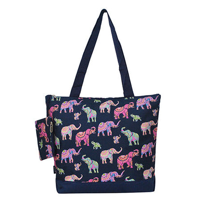 Bohemian Elephant Canvas Tote Bag