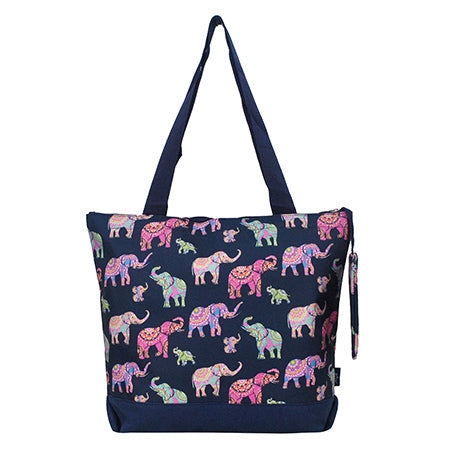 Bohemian Elephant Canvas Tote Bag