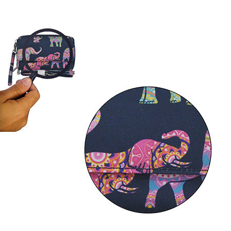 Bohemian Elephant Canvas All in One Wallet