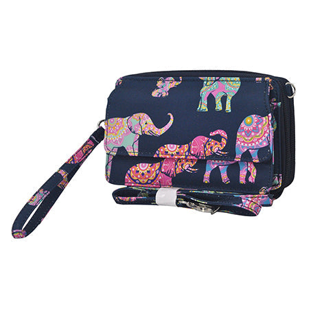 Bohemian Elephant Canvas All in One Wallet