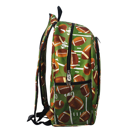 Football Life Canvas Backpack