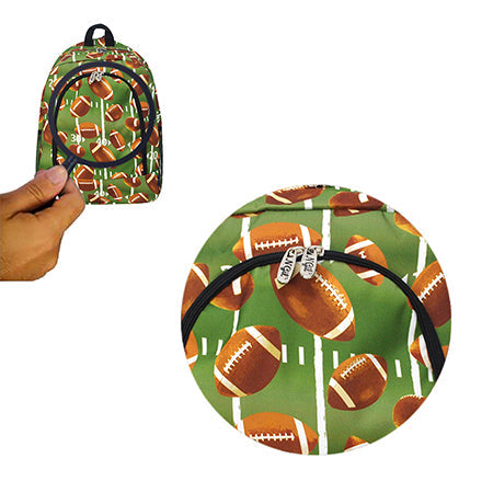 Football Life Canvas Backpack