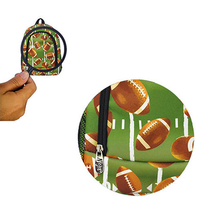 Football Life Medium Size Canvas Backpack